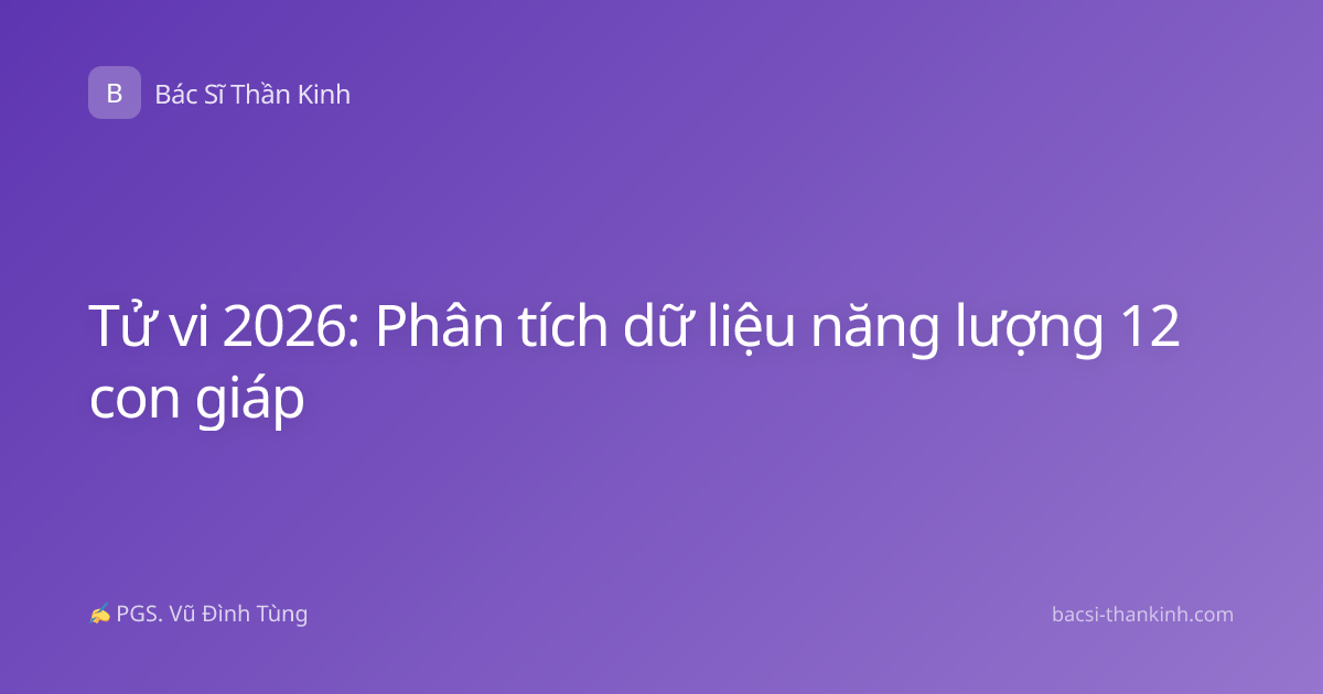 Tử vi 2026: Phân tích dữ liệu năng lượng 12 con giáp